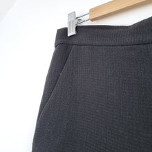 Load image into Gallery viewer, COS Trousers Slim Fit UK 8 Cigarette Wool Blend Black Work Tailored High Rise