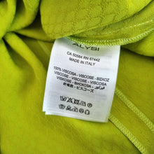 Load image into Gallery viewer, Alysi Chocolat Blouse Lime T-shirt Dolman Short Sleeves Tunic Chartreuse UK 10