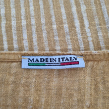 Load image into Gallery viewer, Made in Italy Tunic Dress 100% Cotton One Size Yellow Pockets Beach Casual Lagen