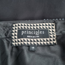 Load image into Gallery viewer, Principles Party Dress Black UK 14 Beaded Sparkly Lined Chiffon Cocktail Sequins