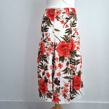Load image into Gallery viewer, M&S Per Una Midi Skirt UK 12 Floral Broderie Anglaise Cotton A Line White Boho