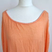 Load image into Gallery viewer, Join Clothes Kaftan Dress Orange Cotton Oversized One Size Beach Coverup Lagen