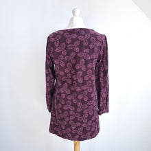 Load image into Gallery viewer, Seasalt Cornwall Corduroy Tunic Top Terrazzo Burgundy Pockets Leaf Smock 12