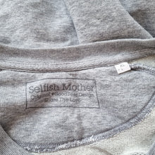 Load image into Gallery viewer, Selfish Mother Mama Sweatshirt Light Grey Marl Zebra Print Sweater Cotton Mix XL