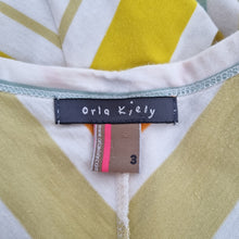 Load image into Gallery viewer, Orla Kiely Dress Jersey Chevron Stripes 100% Cotton A Line Low V Neck Retro 10
