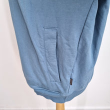 Load image into Gallery viewer, Howies Hoodie Blue Oversized Medium Organic Cotton Logo Pullover Sweatshirt