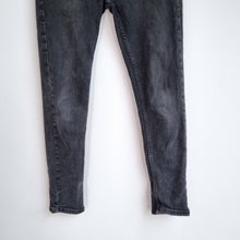 Load image into Gallery viewer, Whistles Skinny Jeans Black UK 30 High Rise Denim Stretch Slim Fit Faded Pockets