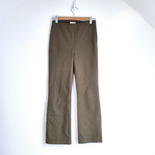 Load image into Gallery viewer, Arket Trousers Khaki Green Straight Cotton Blend High Rise Stretch Work UK 8