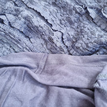 Load image into Gallery viewer, Reiss Lace Bodycon Dress UK 12 Navy Blue Ruched Occasion Evening Knee Length