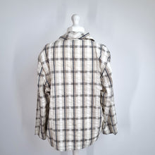 Load image into Gallery viewer, Vintage Heather Valley Blazer Jacket 16 Tartan Check Cotton Edinburgh Beige