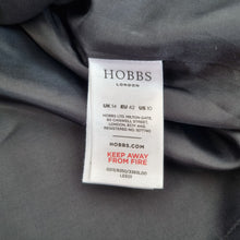 Load image into Gallery viewer, Hobbs Top Houndstooth Check Wool Blend Black White Blouse Work Chic Lined 14