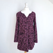 Load image into Gallery viewer, Seasalt Cornwall Corduroy Tunic Top Terrazzo Burgundy Pockets Leaf Smock 12