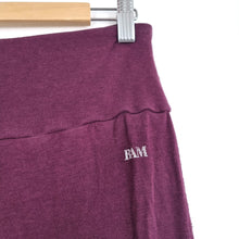 Load image into Gallery viewer, BAM Bamboo Clothing Leggings UK 14 Burgundy Purple Yoga Lounge Active Stretch