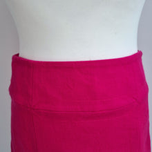 Load image into Gallery viewer, Hobbs Skirt Hot Pink Mini A Line 100% Wool Lined Flare Work Bright Neon Size 14
