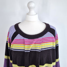 Load image into Gallery viewer, Pringle of Scotland Jumper 100% Cotton Knit 1815 Striped Multicoloured Fine XL