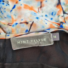 Load image into Gallery viewer, Mint Velvet Dress Silk Blend Cocktail Abstract Print Sheath Lined Stretch 14 16