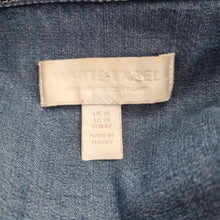 Load image into Gallery viewer, The White Company Denim Dress Belted 14 Pockets Blue Stretch Long Sleeves Jeans