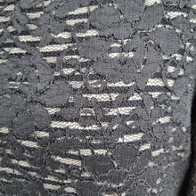 Load image into Gallery viewer, Phase Eight Lace Dress Shift Striped Lining Black Floral Long Sleeves Mini 16