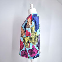 Load image into Gallery viewer, Fresh Hoods T-shirt Dogs Breeds 3XL Colourful Turquoise Top Pets Plus Size