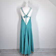 Load image into Gallery viewer, Zecca Maxi Dress Turquoise Blue Backless Strappy Boho Festival Summer One Size