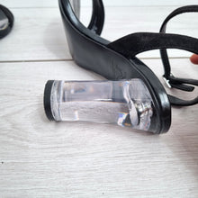 Load image into Gallery viewer, M&S Autograph Suede Sandals Clear Perspex Block Heel Black Size 5.5 Strappy