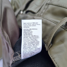 Load image into Gallery viewer, River Island Khaki Trousers UK 8 Faux Leather Skinny Green PU Coated Jeggings