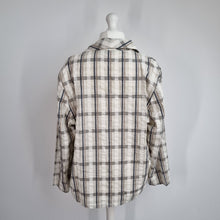 Load image into Gallery viewer, Vintage Heather Valley Blazer Jacket 16 Tartan Check Cotton Edinburgh Beige