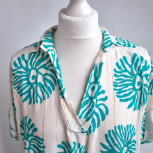 Load image into Gallery viewer, Made in Italy Dress One Size New Collection Tunic Beach Coverup Blue Viscose