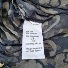 Load image into Gallery viewer, Monsoon Twilight Velvet Devore Top Blouse Floral Silk Blend Tunic Long Small