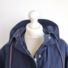 Load image into Gallery viewer, Arket Parka Jacket Navy Funnel Neck Waterproof Windproof  2-1 System Coat XS S