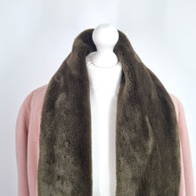 Load image into Gallery viewer, Vintage St Michael Wool Coat UK 12 Pink Faux Fur Collar 90s Oversized Pockets