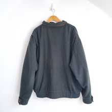 Load image into Gallery viewer, Vintage St Michael Bomber Jacket XL M&S Men Pure New Wool Dark Green Coat