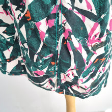 Load image into Gallery viewer, White Stuff Shirt Blouse 100% Organic Cotton Abstract Print Long Sleeves Size 14