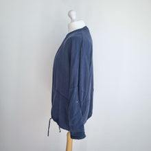 Load image into Gallery viewer, Jaeger Jacket Lightweight Navy Blue 100% Lyocell Summer Pockets Chambray 10
