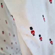 Load image into Gallery viewer, Chocoolate Shirt Royal Guard Print English Tunic Pockets Top 100% Cotton Small