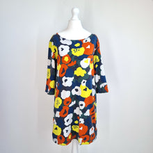 Load image into Gallery viewer, Marimekko Unikko Dress 100% Cotton Colourful Floral Scandinavian Design Pockets