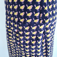 Load image into Gallery viewer, Boden Corduroy Dress Birds Print A Line Above Knee Navy Pockets Lined 12 Long