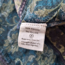 Load image into Gallery viewer, Vintage Monsoon Maxi Dress Pockets Jacquard Block Print Boho Navy Paisley Sz 16