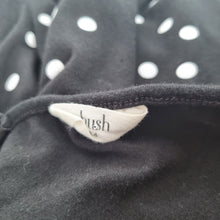 Load image into Gallery viewer, Hush Midi Dress Polka Dot UK 14 Black White Jersey Sleeveless Casual Holiday