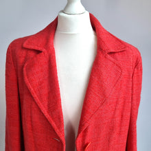 Load image into Gallery viewer, Talbots Blazer Jacket Red Coral UK 12 Italian Fabric Smart Tailored Work Classic
