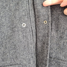 Load image into Gallery viewer, River Island Grey Wool Blend Hooded Parka Coat Men Small Winter Jacket Duffle
