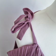 Load image into Gallery viewer, Vintage Uninhibited Dress Pleated 1970s Maxi Lilac Rare Strappy Occasion Fits 10