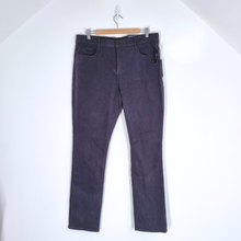 Load image into Gallery viewer, NYDJ Slim Straight Jeans UK20 NEW Dark Grey Velvet Lift Tuck Slimming High Rise