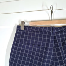 Load image into Gallery viewer, Maison Scotch & Soda Cigarette Trousers Navy Check Slim Tailored Size 1 UK 8