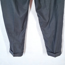 Load image into Gallery viewer, COS Tailored Trousers Men's Tapered High Rise Pockets Work Office Pleated Black UK 34