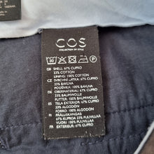 Load image into Gallery viewer, COS Tailored Trousers Men's Tapered High Rise Pockets Work Office Pleated Black UK 34