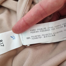 Load image into Gallery viewer, Zara Nude Dress Cocktail Tulle Skirt Ruffle Collar Occasion Knee Length Medium