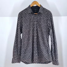 Load image into Gallery viewer, Diesel Men's Shirt Skulls Crowns Print Slim Fit Long Sleeves Dark Grey Medium