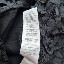 Load image into Gallery viewer, See by Chloé Blouse Lace Black Long Sleeves Peplum Top Victoriana Gothic Large