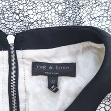 Load image into Gallery viewer, Rag & Bone Dress 100% Silk Mini Shift Pockets Abstract Print Tunic Lined Medium